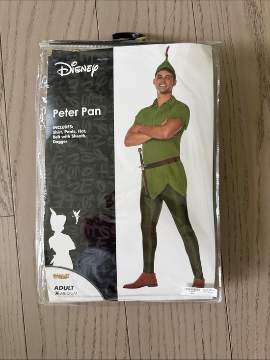 Disney Other - Adult Peter Pan Costume Size M